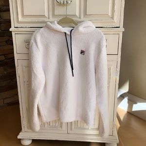 Fila fuzzy hoodie pullover